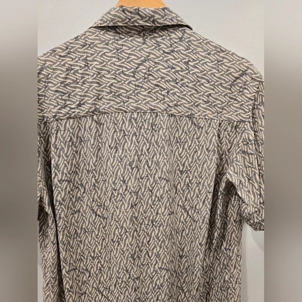 Geoffrey Beene Gray Patterned Men's Shirt - Picture 7 of 7